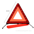 Triangolo di avvertimento riflettente sul traffico
